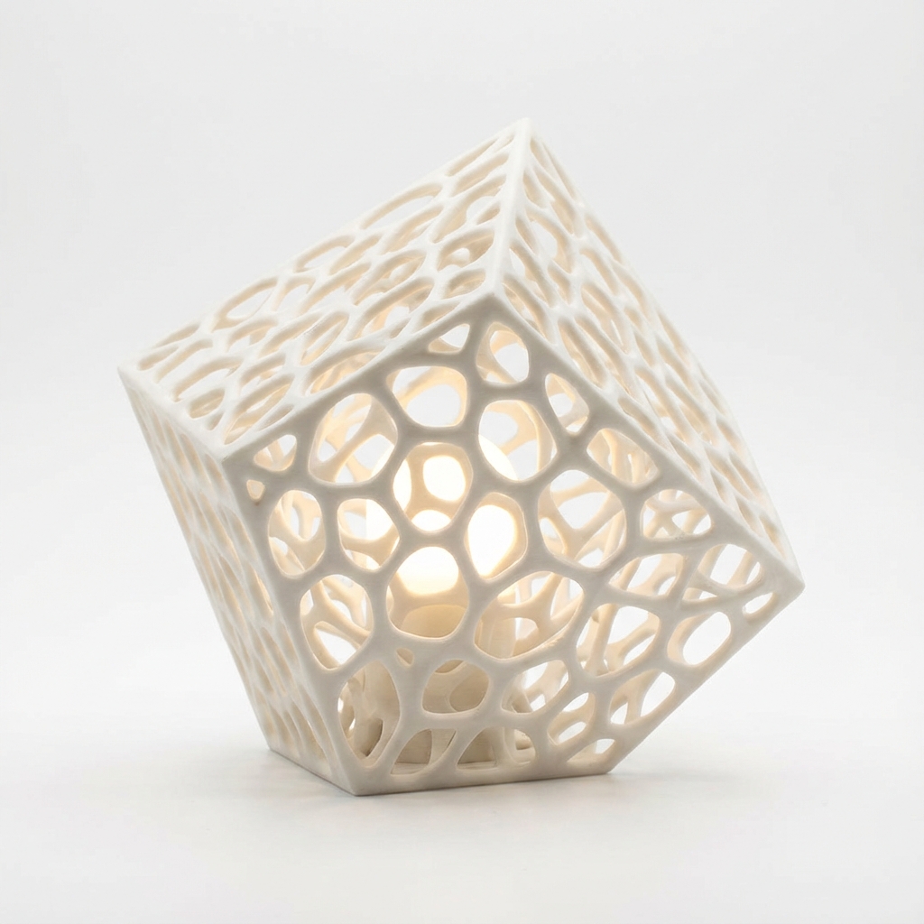 Voronoi Cube Lamp